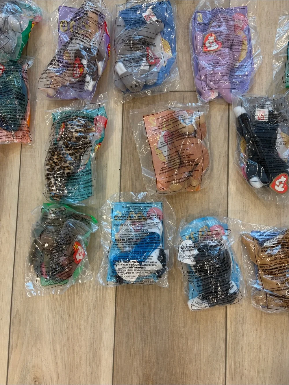 Vintage McDonalds Ty Beanie Babies Assorted Plush Pack